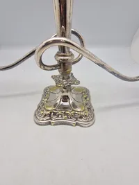 Samling sølvstager (Pletsølv)