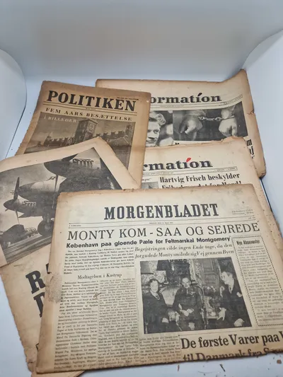 Samling originale danske ww2 aviser
