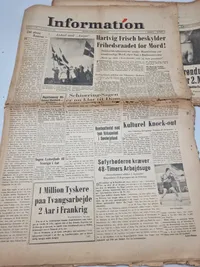 Samling originale danske ww2 aviser