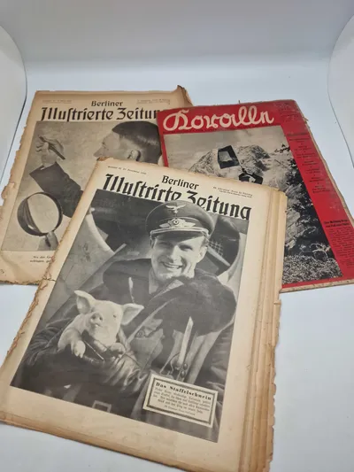 Samling originale tyske tidsskrifter - ww2