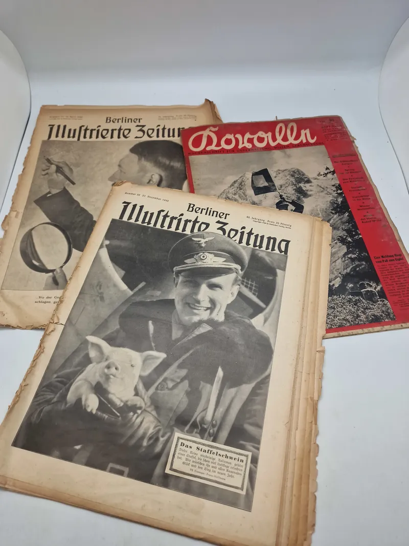 Samling originale tyske tidsskrifter - ww2
