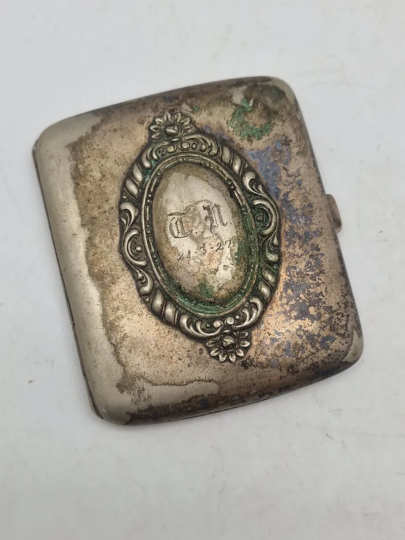 Originalt cigaret etui - Nysølv (1927)