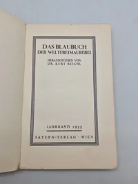 DAS BLAU- BUCH DER WELT-
FREIMAUREREI