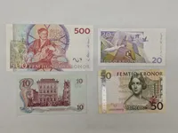 Originale svenske pengesedler (Ucirkuleret)