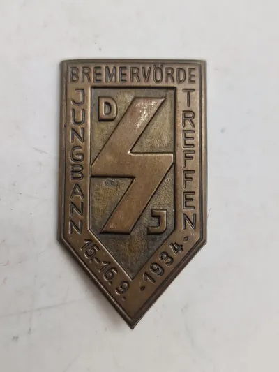 Originalt HJ Jungvolk Bremervörde treffen 1933 tinnie