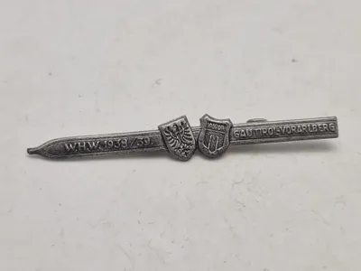 Original nål "Winterhilfswerk des Deutschen Volkes" (WHW) fra 1938/39, specifikt fra Gau Tirol-Vorarlberg.