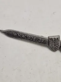 Original nål "Winterhilfswerk des Deutschen Volkes" (WHW) fra 1938/39, specifikt fra Gau Tirol-Vorarlberg.