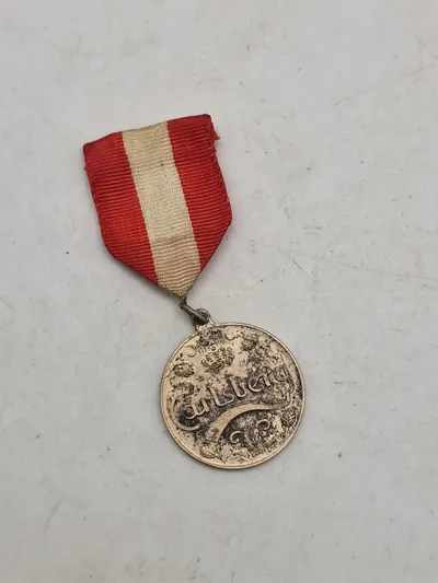 Original Carlsberg medalje af sølv