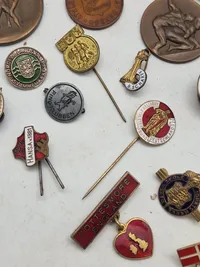 Samling pins og marker
