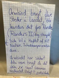 Ekstremt sjælden armbind fra modstandsbevægelsen - læs beskrivelse på billede 1