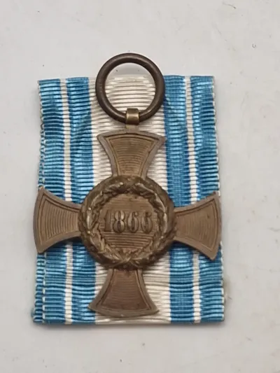 original Germany Bavaria Commemorative War Cross for the 1866 German Civil War