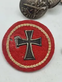 Lot Dansk  knapper mm. bla. kokarde Akademisk skyttekorps