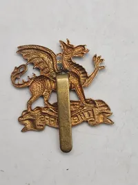 Originalt baretmærke fra dansker i The Buffs WW2 regimentet for de Danske frivillige i WW2