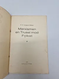 Original folder D.N.S.A.P. "MARXISMEN En Trusel mod Folket!"