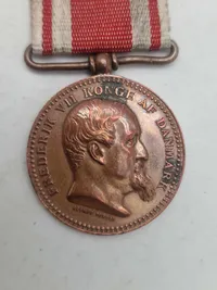Original dansk medalje for deltagelse i 1 slesvigske krig