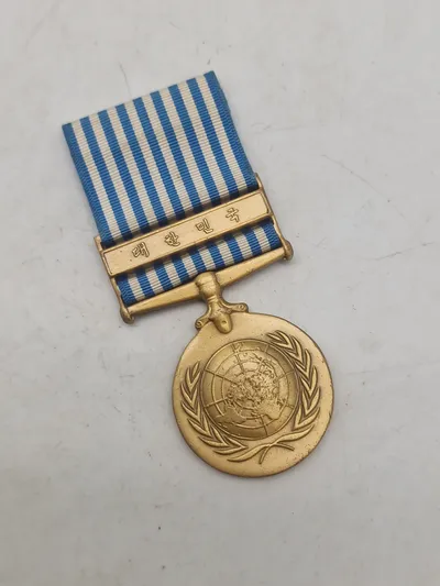Original FN's Koreamedalje (United Nations Service Medal Korea - UNSMK).