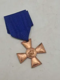 Original Prussia Dienstauszeichnung Kreuz 1. Klasse für XV Dienstjahren (gold color)