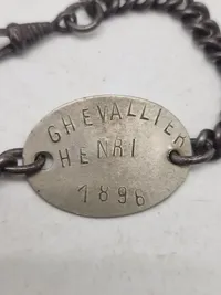 Original fransk ww1 id disk