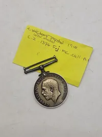 Original British War Medal 1914-1918 George V. Navngiven