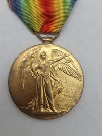 Original engelsk ww1 Victory Medal - Navngiven