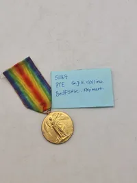Original engelsk ww1 Victory Medal - Navngiven