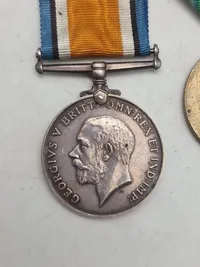 Originale engelsk ww1 medalje lot, navngivet