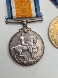 Originale engelsk ww1 medalje lot, navngivet