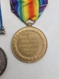 Originale engelsk ww1 medalje lot, navngivet