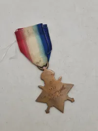 Original Engelsk WW1, 1914.15 star med Navn