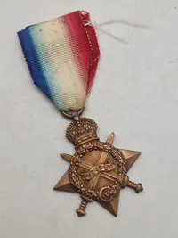 Original Engelsk WW1, 1914.15 star med Navn