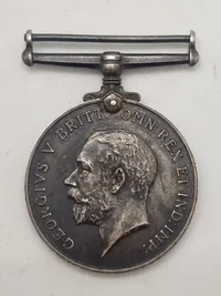 Original British War Medal 1914-1918 George V - navngiven og med historie