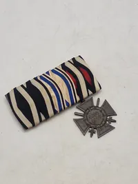 Original tysk ww1 bandspange med ehrenkreuz für frontkämpfer