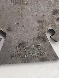 Original tysk ww1 bandspange med ehrenkreuz für frontkämpfer