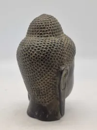 Antikt Buddha hoved bronce