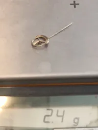 Mercedes pin 14 karat guld og safir for 1.000.000 Km