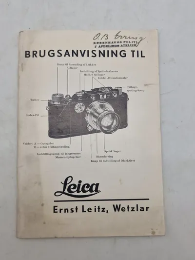 Original Brugsanvisning til Leica