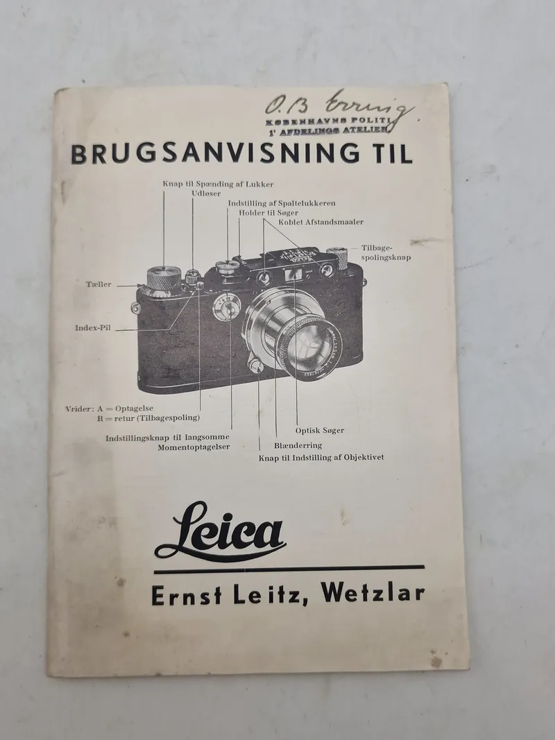 Original Brugsanvisning til Leica