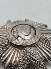Original French LEGION OF HONOR Medal Sterling Silver Award Grand Officer Breast Insignia Badge