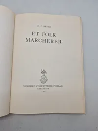 Originalt nazistisk propaganda på dansk med Dansk front hilsen fra Forfatteren