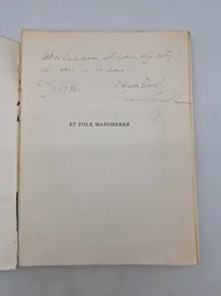 Originalt nazistisk propaganda på dansk med Dansk front hilsen fra Forfatteren