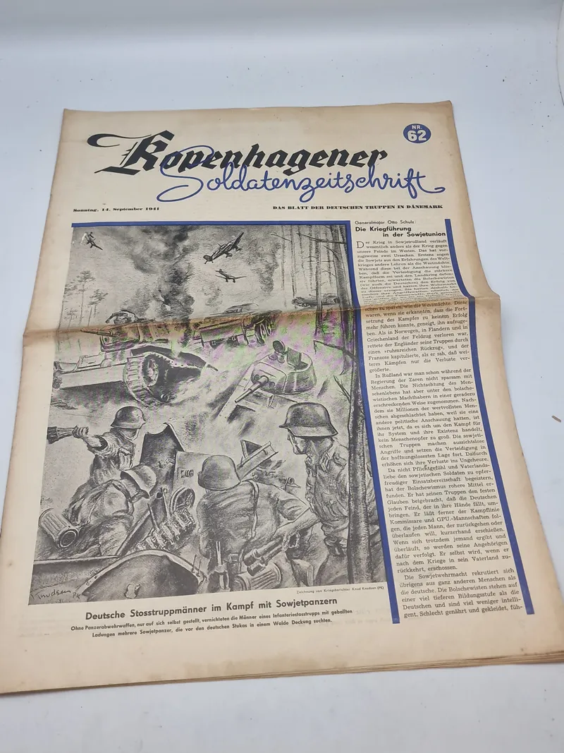 Originalt eks af
Kopenhagener Soldatenzeitschrift fra ww2