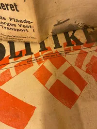 Lot originale befrielses aviser - ww2