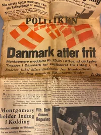 Lot originale befrielses aviser - ww2