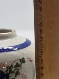 Kinesisk porcelæns-ingefærkrukke