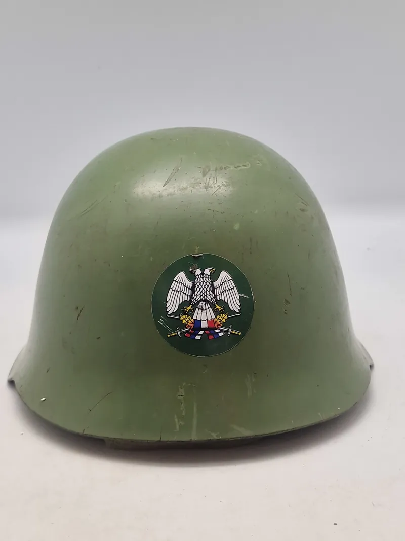Sjælden original Yugoslavia - Serbia - steel helmet M-59 med decal