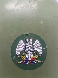 Sjælden original Yugoslavia - Serbia - steel helmet M-59 med decal