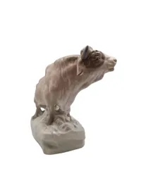 Sjælden stor porcelæns tyr (Amphora Werke Riessner, 1919-1945