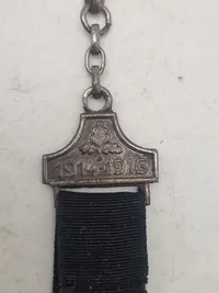 Originalt tysk ww1 urkæde vedhæng