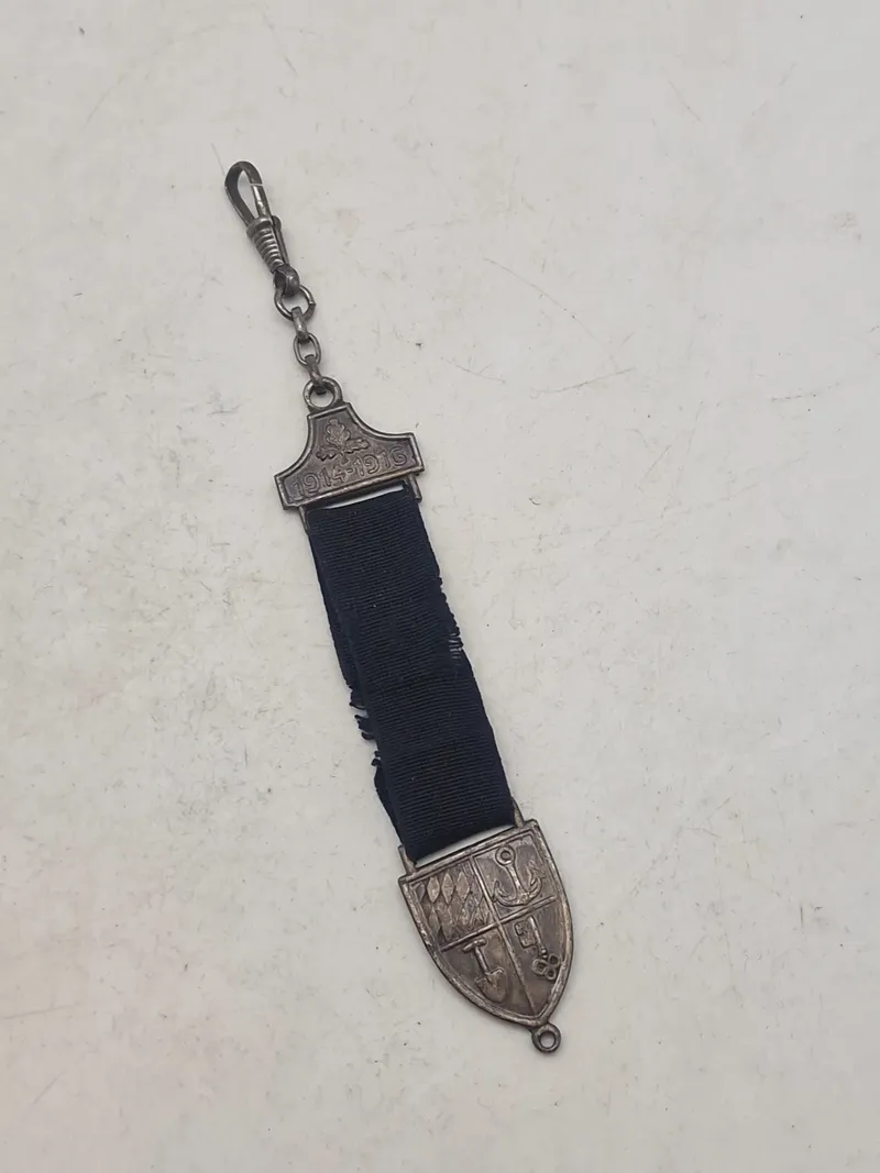 Originalt tysk ww1 urkæde vedhæng