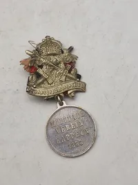 Original tysk Militair Verein Kappeln" fra 1888 medalje